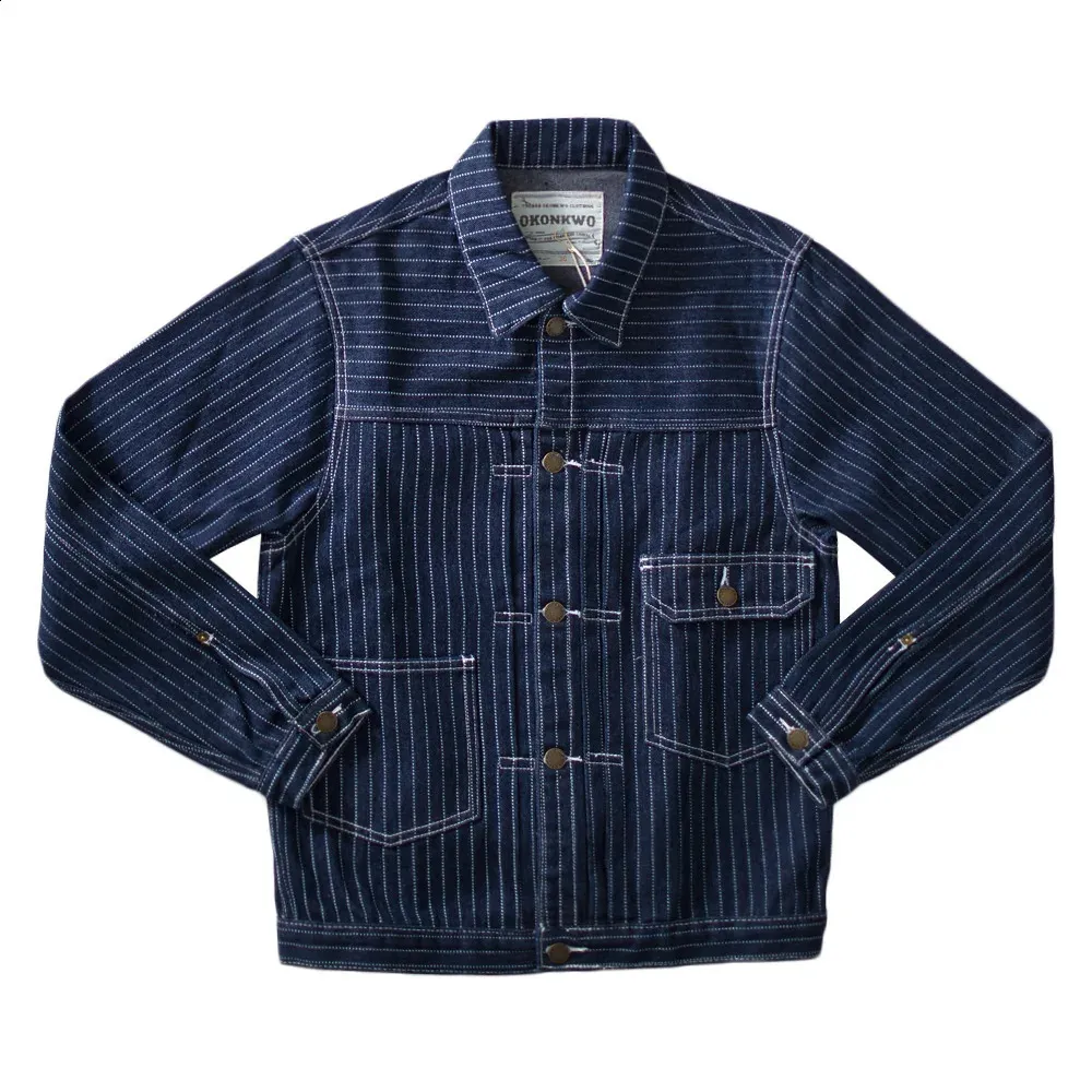 American Vintage Amekaji Vertical Stripes Slim Fit Canvas