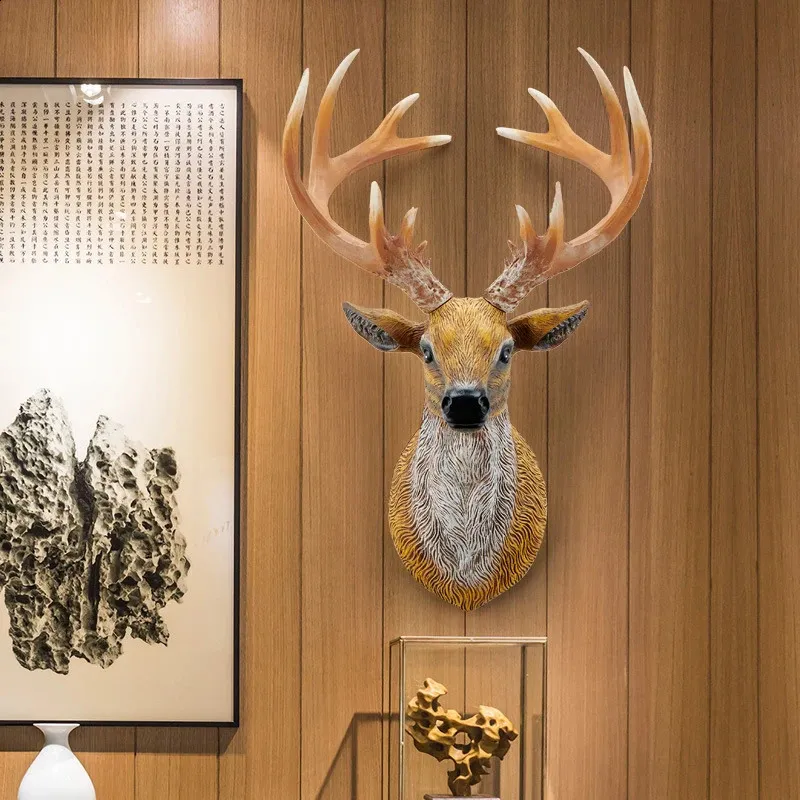 Cabeza De Ciervo Falsa Montada En La Pared, Taxidermia | Cuotas Sin Interés