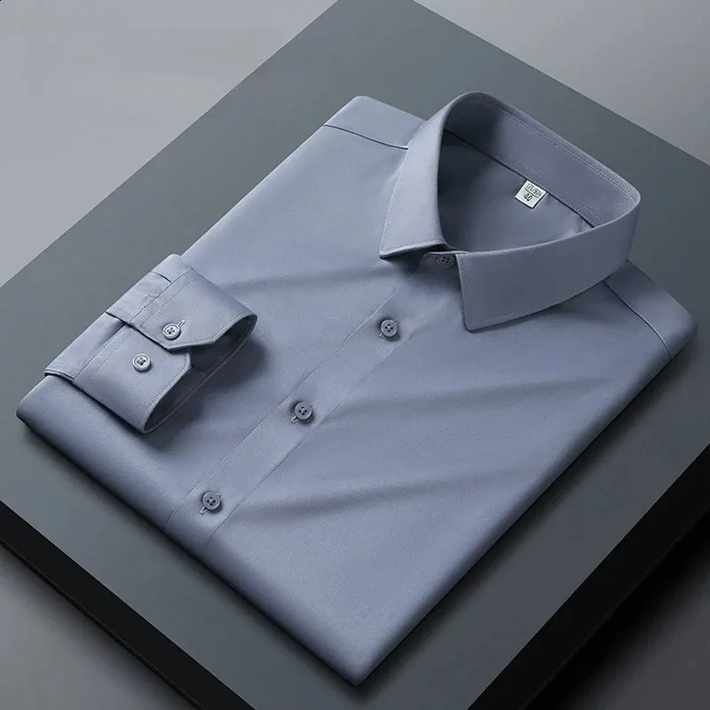 dress shirts size 20 neck Horace Small Men's New Dimension Stretch Poplin Long Sleeve Shirt 20 x 36, White