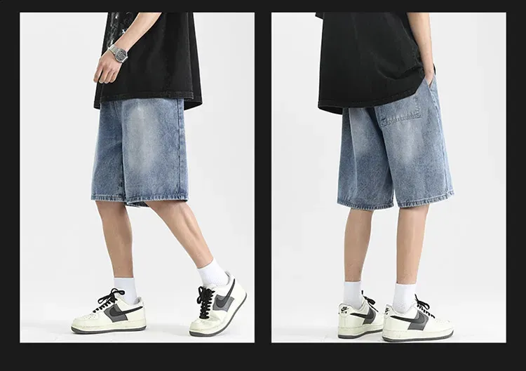 Blue Baggy Loose Fit Jean Shorts For Men Casual American High Street Vintage Jeans With Korean Fashion Style 240820 From Leemostore, $29.18 | DHgate.Com Blue Baggy Loose Fit Jean Shorts For Men Casual American High Street Vintage Jeans With Korean Fashion Style 240820 From Leemostore, $29.18 | DHgate.Com