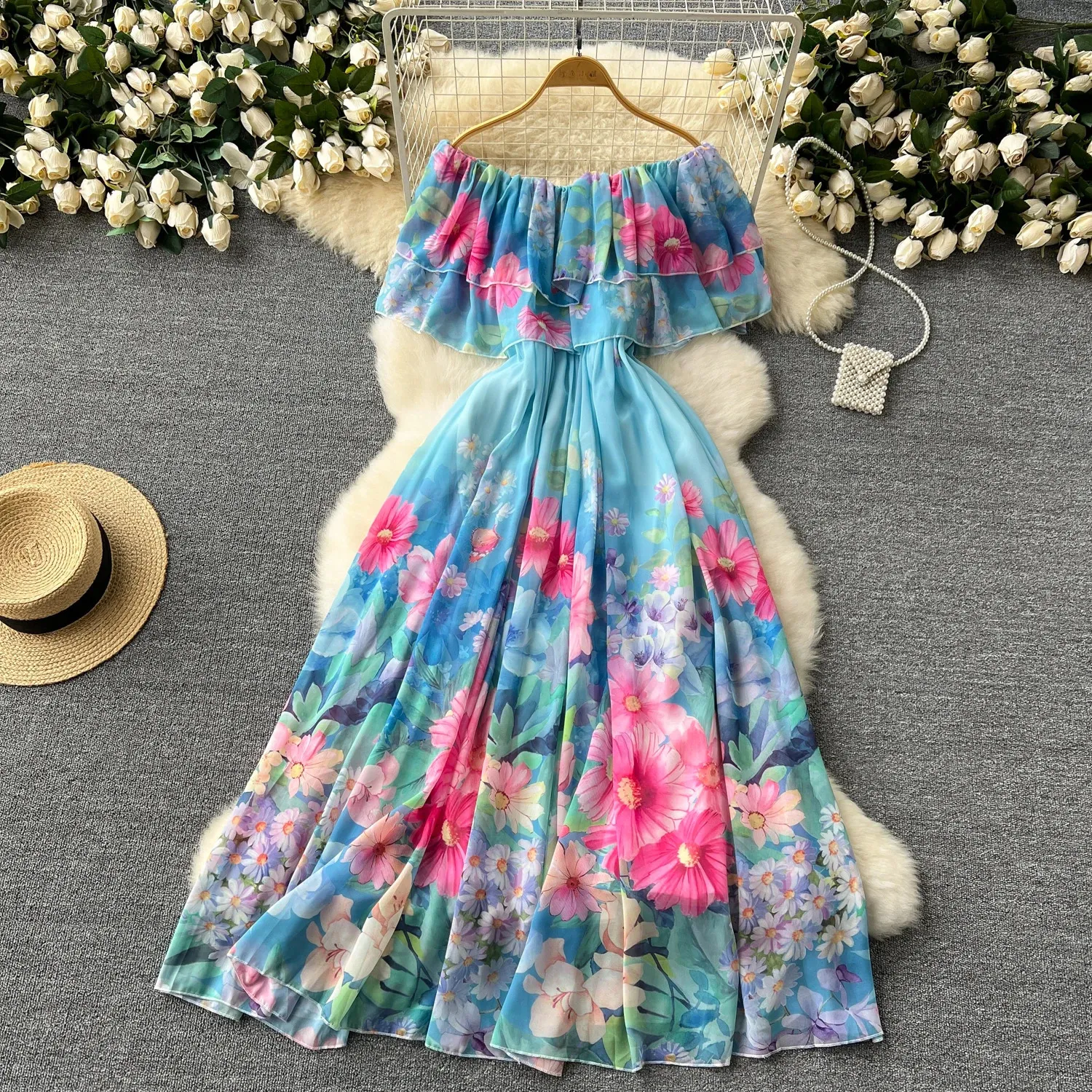 strapless open back dress Overdyed Denim Mini Dress