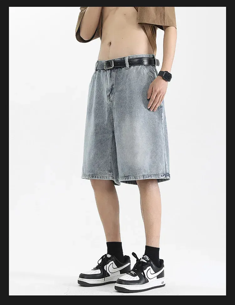 Blue Baggy Loose Fit Jean Shorts For Men Casual American High Street Vintage Jeans With Korean Fashion Style 240820 From Leemostore, $29.18 | DHgate.Com Blue Baggy Loose Fit Jean Shorts For Men Casual American High Street Vintage Jeans With Korean Fashion Style 240820 From Leemostore, $29.18 | DHgate.Com