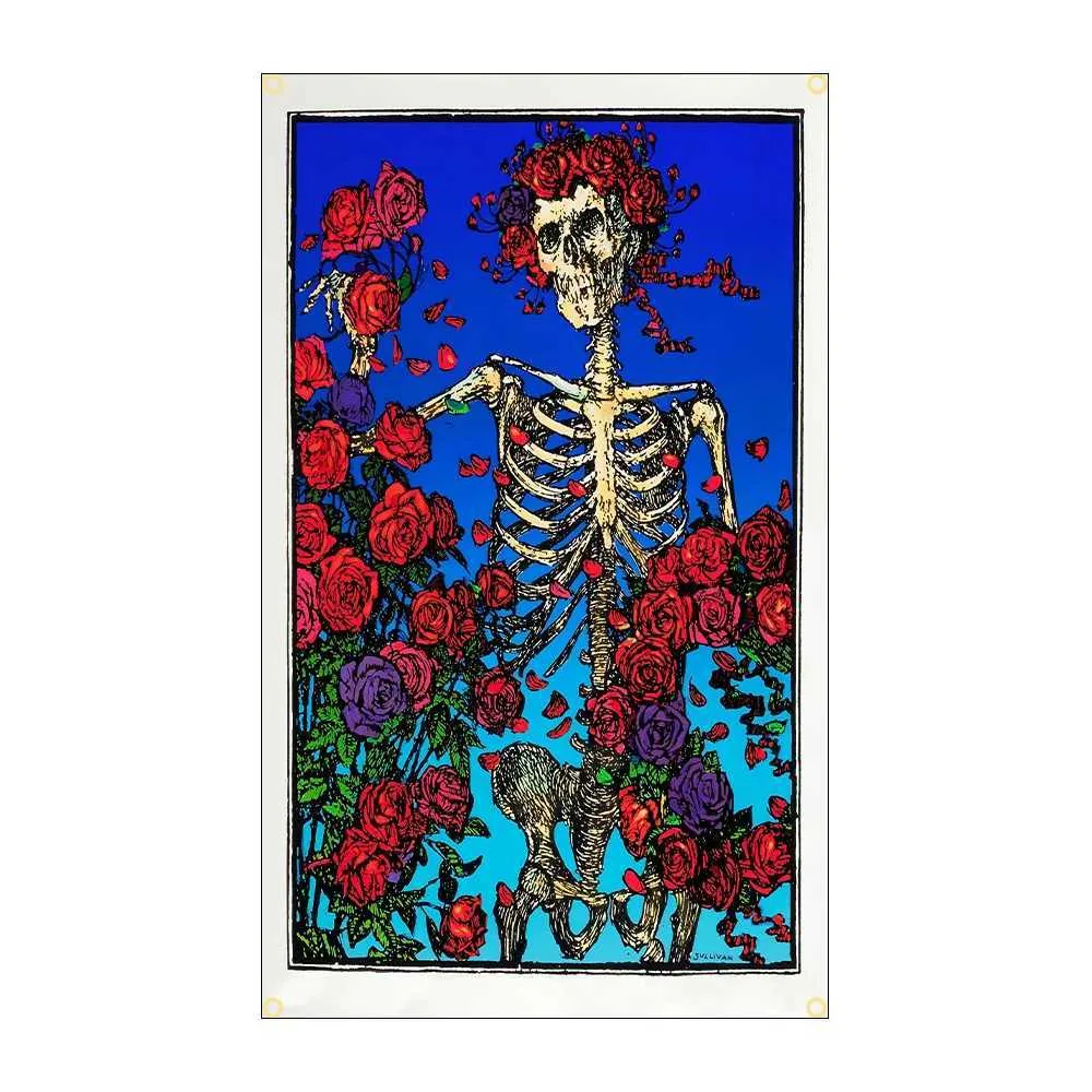 FLAGDOM グレイトフル デッド フラッグ 3x5 フィート サイケデリック