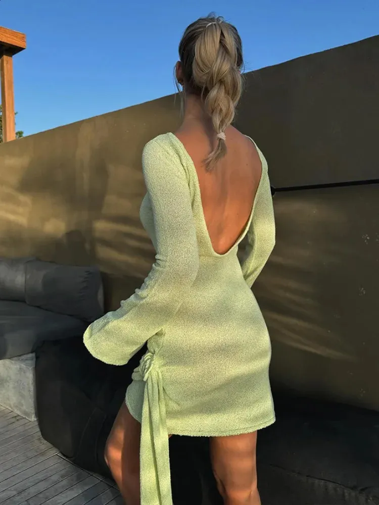 Pleated Knit Dress: Womens Long Sleeve Mini Dress ... From Charm_clothes,  $28.85 | DHgate.Com