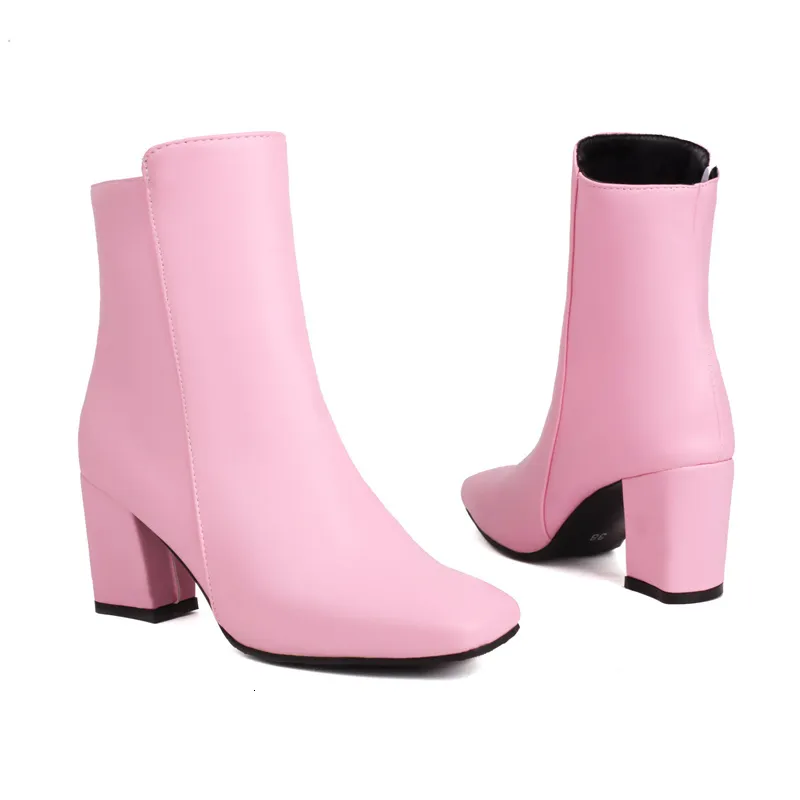 Gold Knöchelstiefel: Damen Elegante Kurze Stiefel Mit Block High