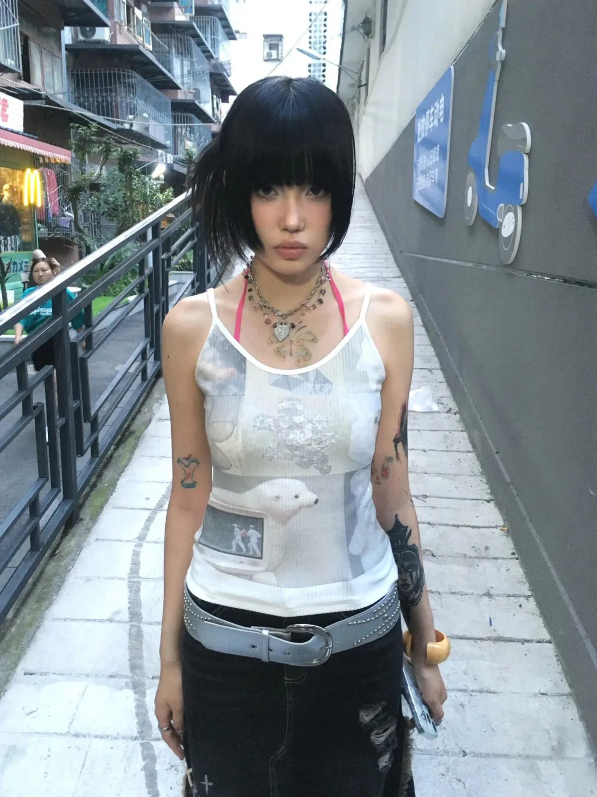 Karrram Japanese Y2k Tank Top Grunge Aesthetics From