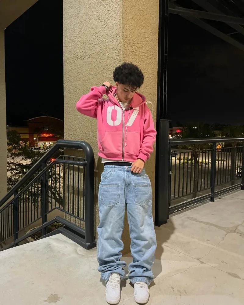 桃百 L.G.B white cross denim archive SMOKE RISE Blessed Graffiti Jeans JP22111-FGRY - Shiekh