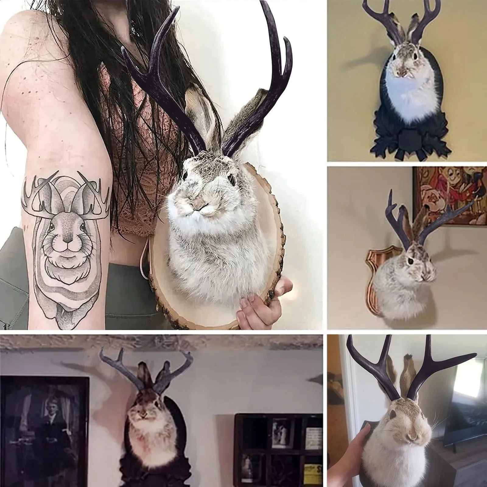Deer Home Decor Faux Taxidermy Deer Head Wall Mount, From