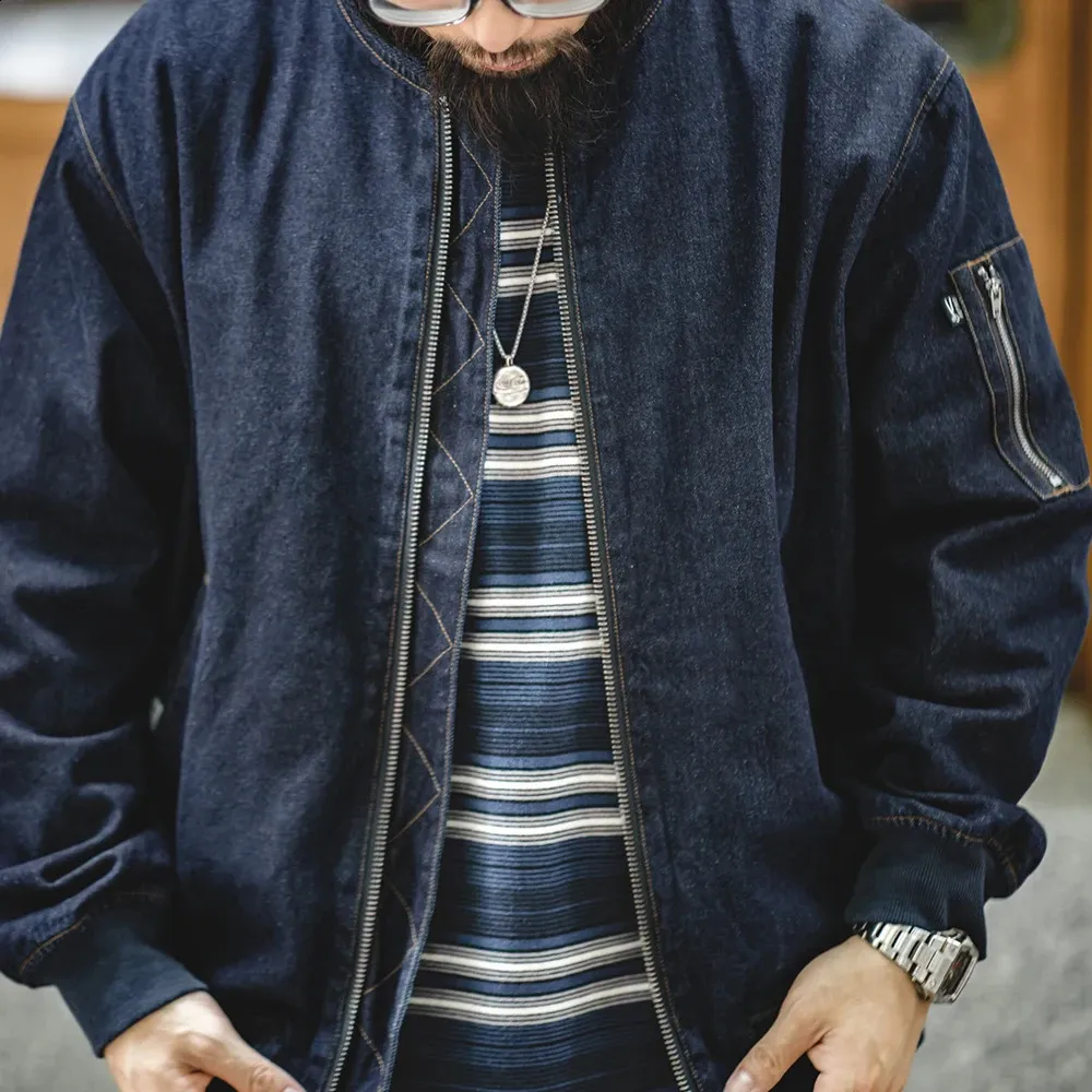 Schott MA-1 90's Fit Bomber Jacket - Navy AIR90RS-NV
