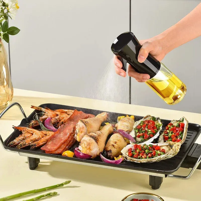 Ölsprühflasche: 200/300/500 ml Küchenzerstäuber für gesundes Kochen, Luftbraten und Salatdressing