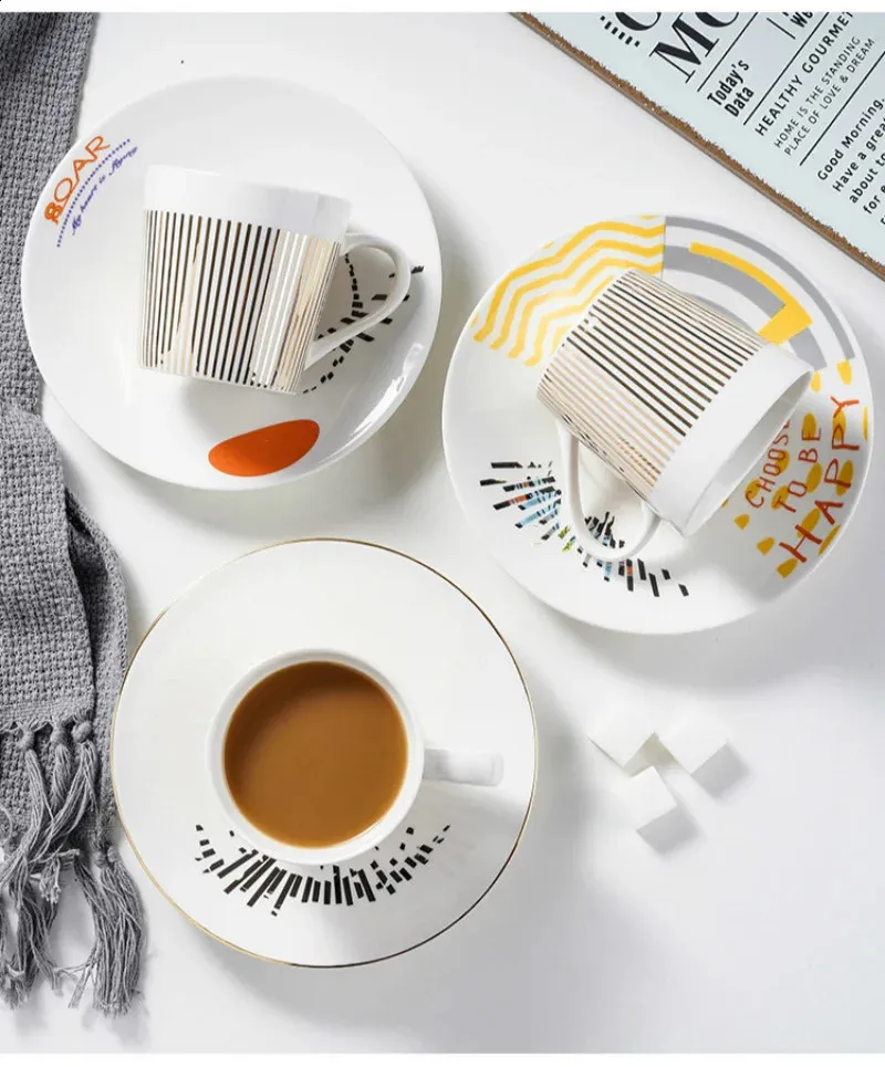 Dynamic Cup Tea Dynamic mirror reflection cup 250-300ml bone china ceramic coffee tea ...