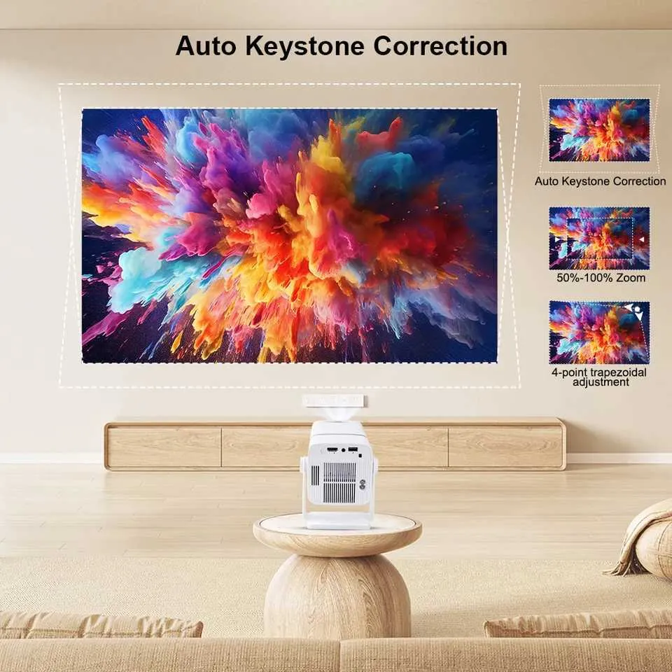 4KビデオプロジェクターTHUNDEAL FHD TD80W Android WiFi 3D