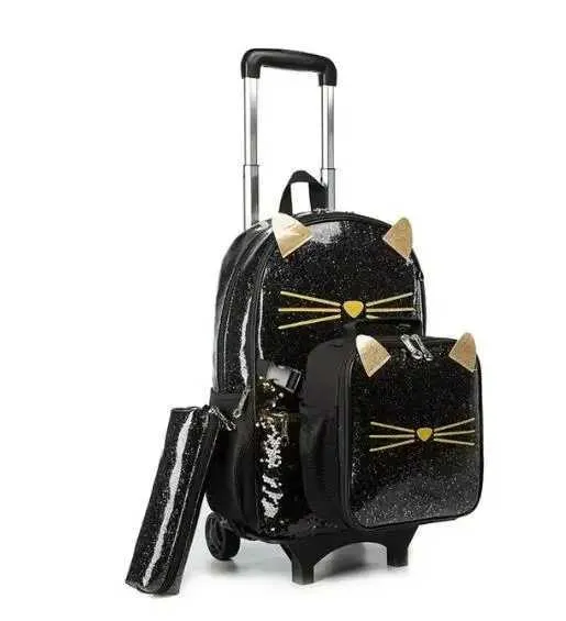 DHgate.com:Wheeled School Backpack Set for Girls: 3Pcs