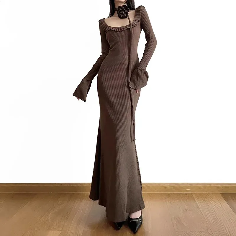 Retro Knitted Dress For Women, Autumn Winter Wear | DHgate