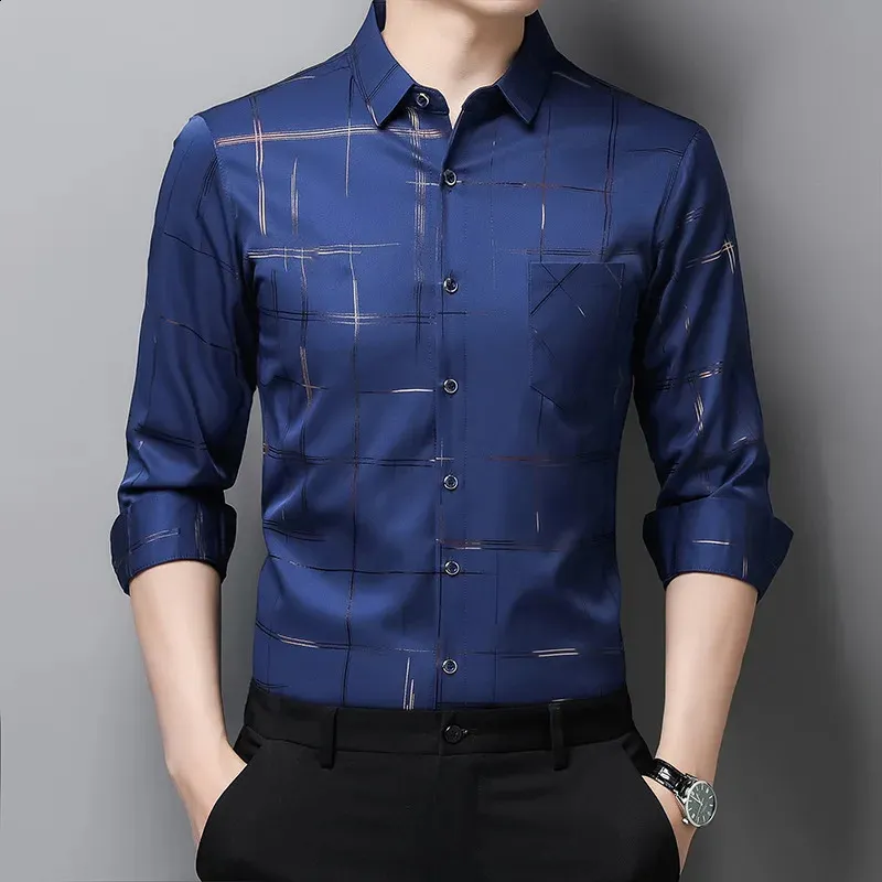 electric blue mens dress shirt Dress Navy, Sky Blue, Bay Blue, and Cream Variegated Stripe Fine Merino Wool Sock Linked Toe Mid-Calf main image 1