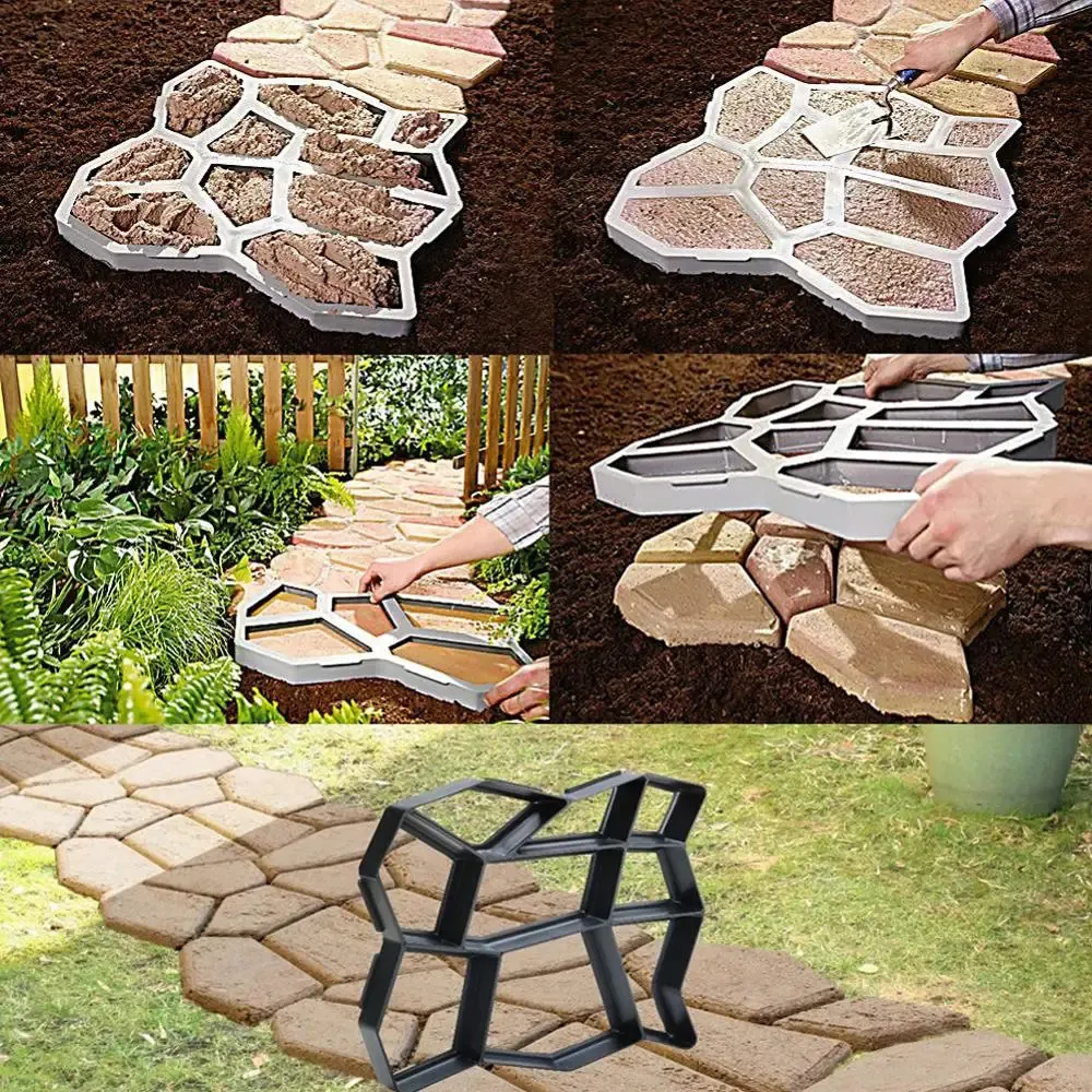 Stepping Stone Molds Concete Cement Stamps Mould Concete