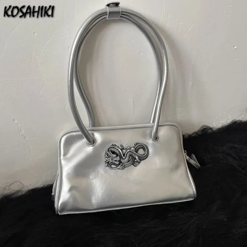 Punk Rivets Y2K Aesthetic Korean Gothic Casual Vintage Crossbody Shoulder Bag