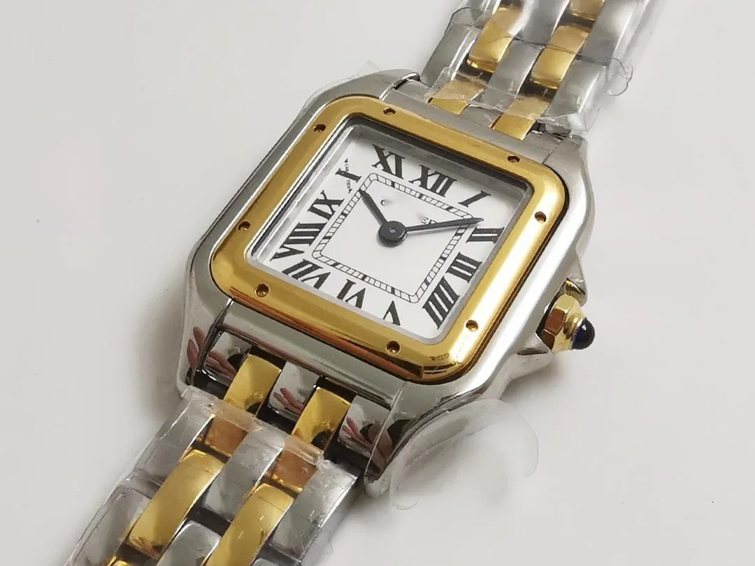 Panthere Classic Rectangle Stainless Steel Watch NEW 
Waterproof Panthere womens rectangular stainless steel watch with  main image 3