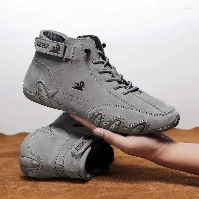 Baskets Homme En Cuir Véritable Et Mesh - Taille US 10 (UK 9,5), Semelle Anti-Dérapante, Neuf Sans Emballage