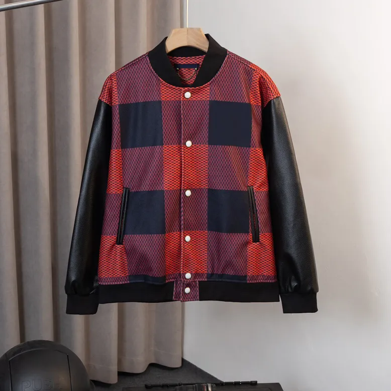 Patchwork Spring Letter Embroidery Windbreaker Jacket