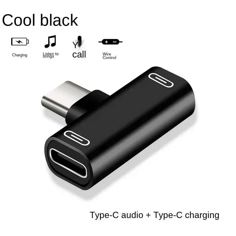 Adattatore Splitter 2-in-1 Type-C: Carica E Ascolta La Musica Contemporaneamente