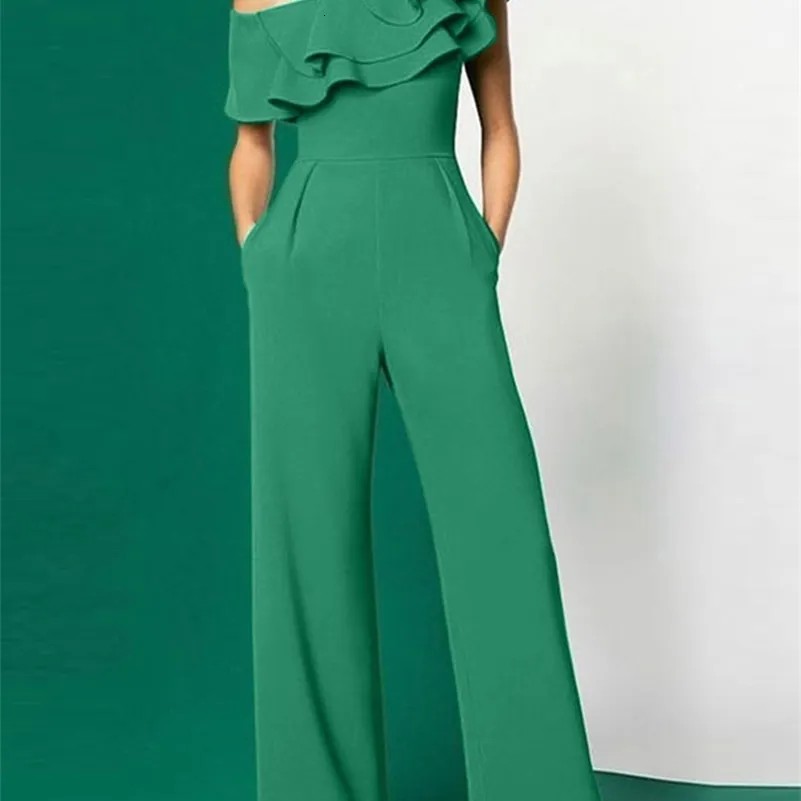 Elegant Off-Shoulder Romper: Womens Summer Fashion, Solid