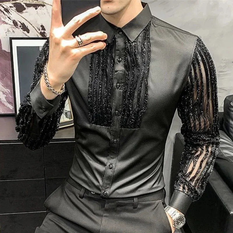 Spring And Autumn Y2K Fashion Harajuku Mens Shirt Loose