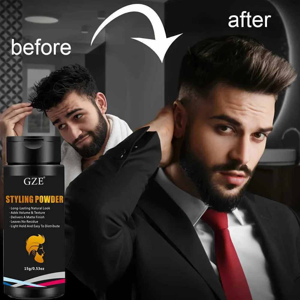 Matte Styling Powder for Men - Natural Look, No Oily Residue