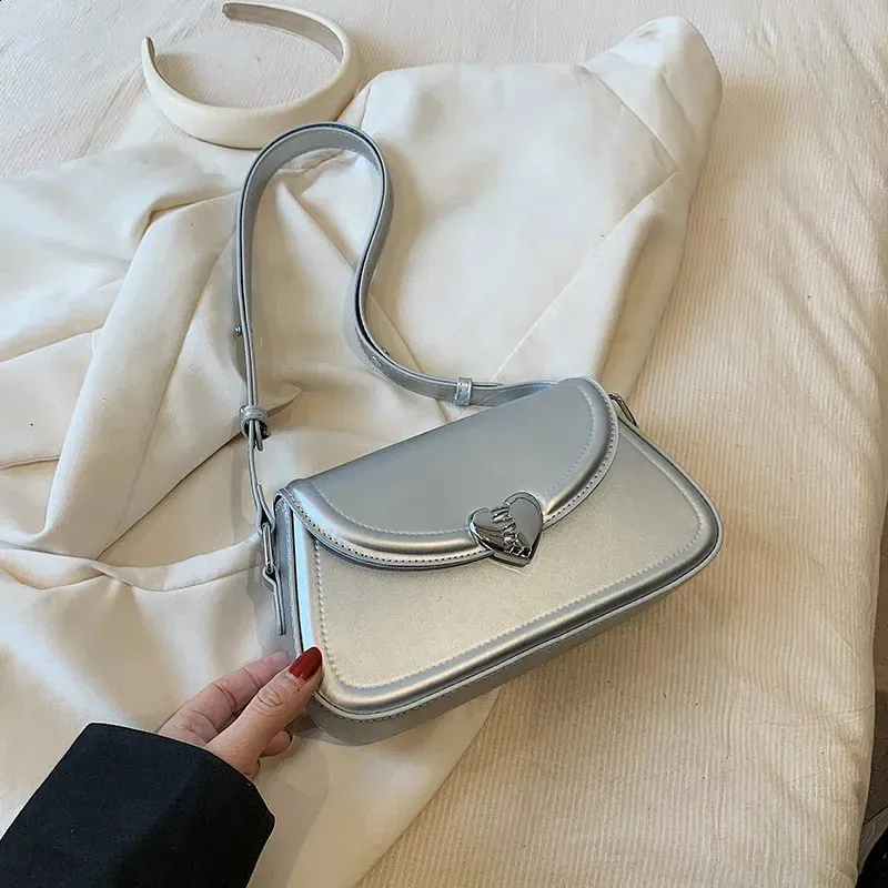 ショルダーバッグ・ポシェット NOT KNOWING SADDLE BELTED MICRO BAG SILVER Bag, Silver Label, Alligator, Saddle Buckle, Repurposed, 1362