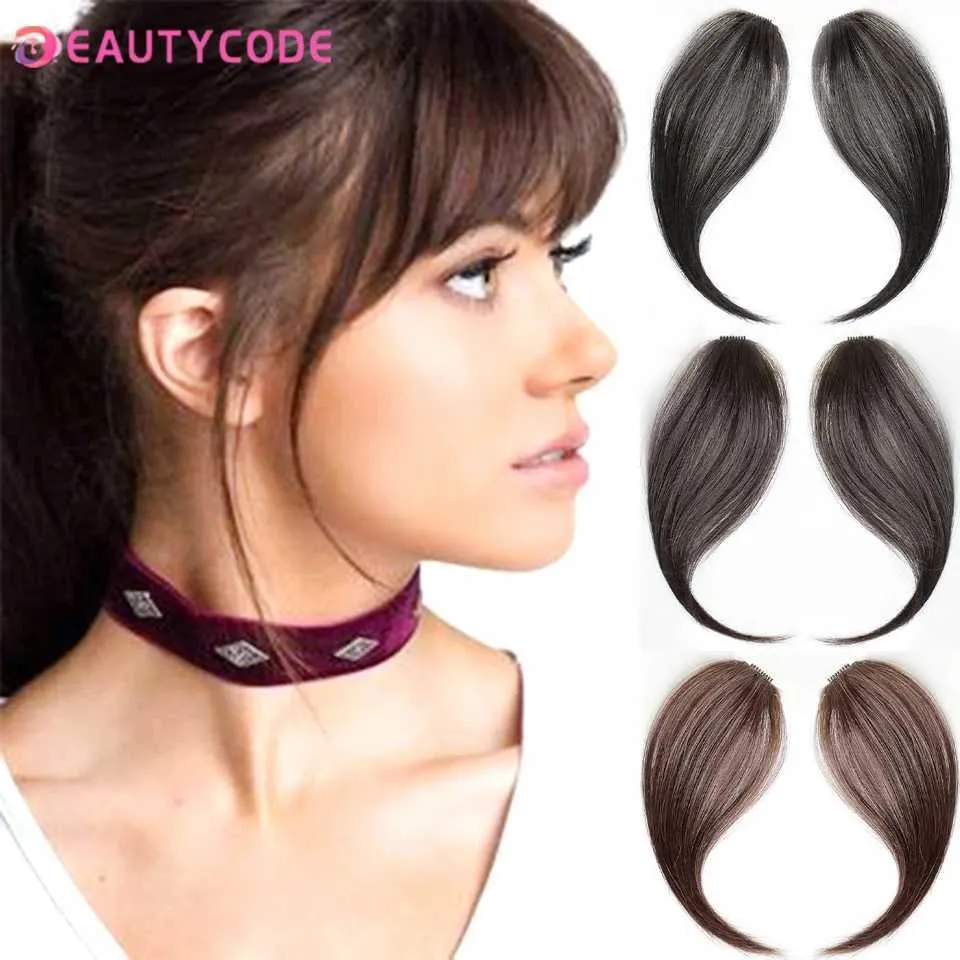Premium Clip-In Bangs: Long Hair Side Bangs, Middle Part Synthetic Hair  Extension Shop Now!