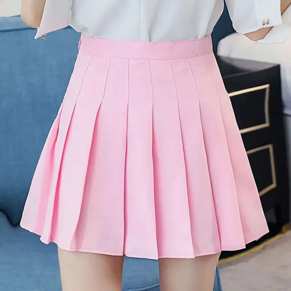 【Three Times】24SS Blush skirt Plus-Size-Knee-Length-Skirts-