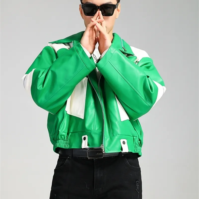 【オリギョウ】Pretty Green フード付きレザージャケット オリギョウ】Pretty Green フード付きレザージャケット モト様