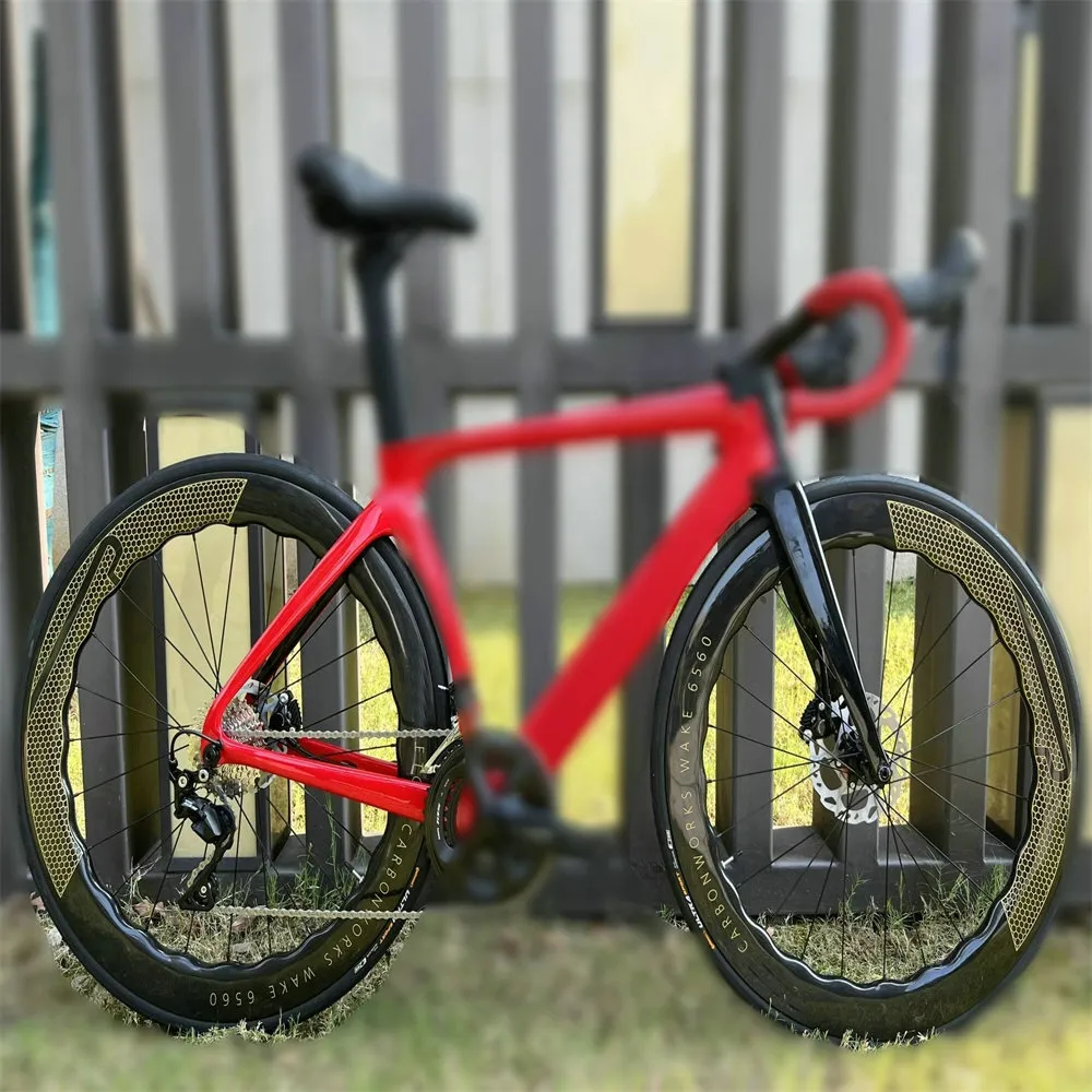 Pneu et jantes tubulaires Roues de vélo de route en carbone Surface de freinage en aluminium - Roues de vélo de route en carbone