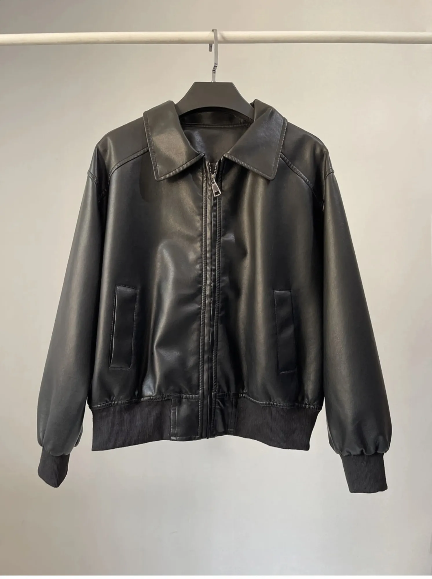 タグ付き新品★SEEALL OVERSIZED BIKER JACKET NWT ZARA WASHED FAUX LEATHER OVERSIZED BIKER Jacket Sz S | eBay