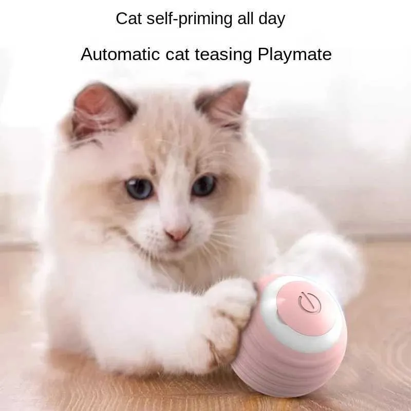 Interactive Cat Toy, Rechargeable Cat Toys For Bored Indoor Adult Cats Hide And Seek Cat Toy With Motion Activated Feather Toys Exercise Toys For I