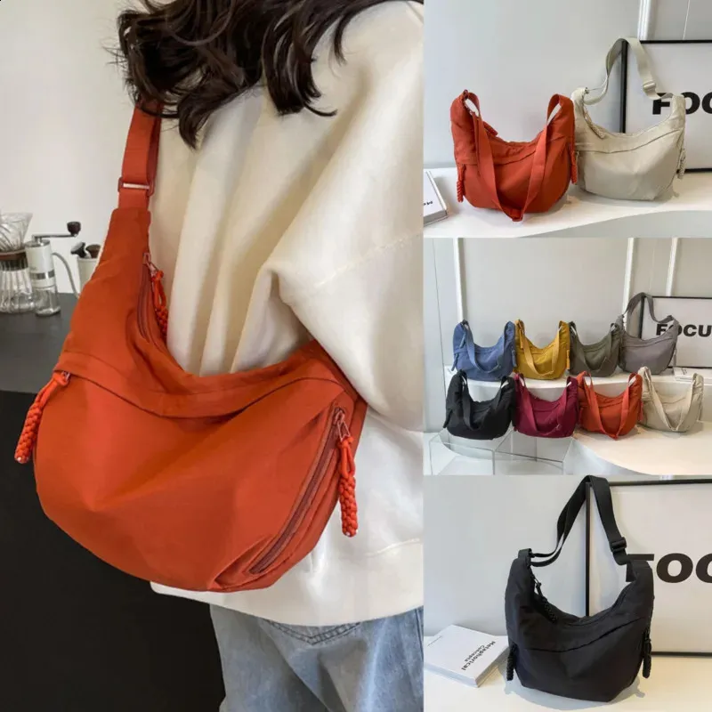 Rosvovo Genuine Leather Crossbody Bag - Slouchy Hobo Purse With Adjustable Strap