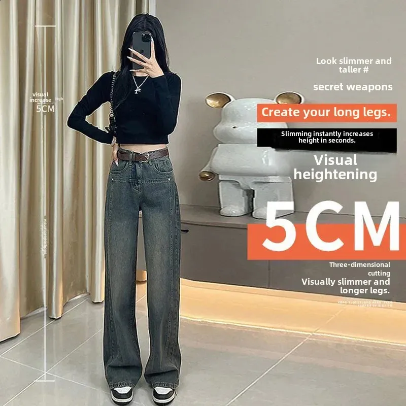 パンツ Highwaist Vintagelike Straight Denim HGps8w Women's Super High Waisted Wide Leg Jeans Vintage