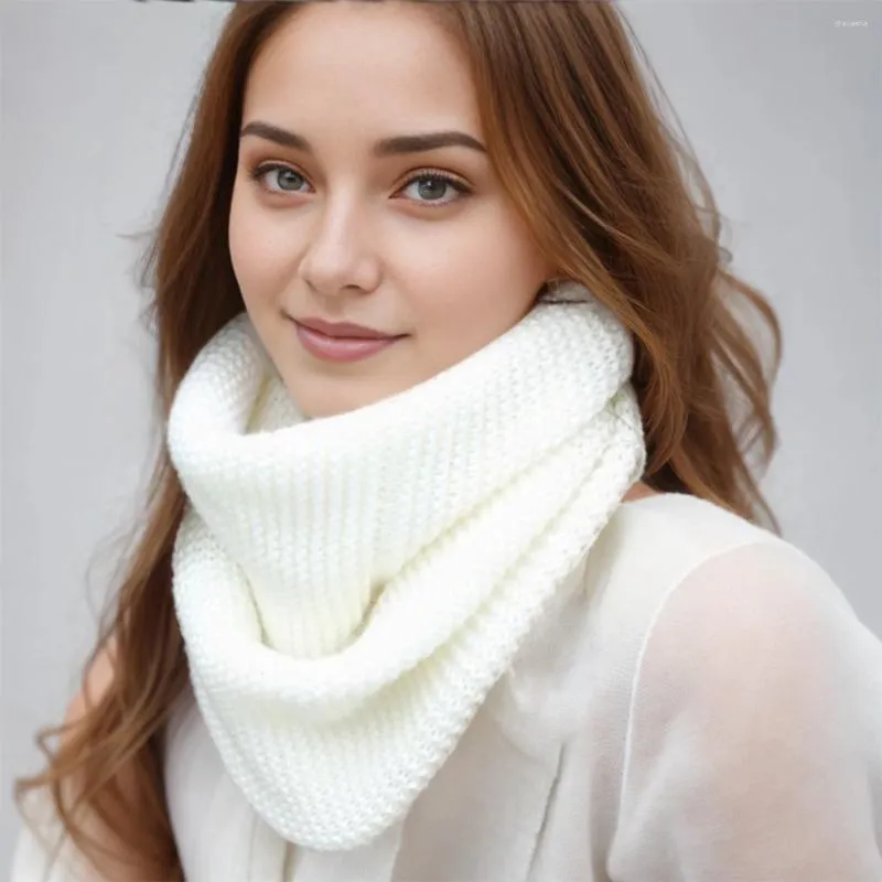 Winter Warm Knit knitted scarf for Women - Plain Color