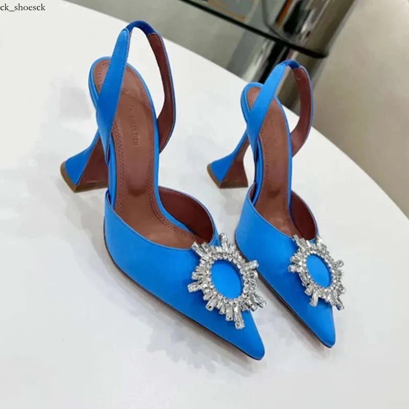 Begum Crystal Embellished PVC Pumps With Spool Stiletto Heels Womens Designer Blue Prom Shoes For Evening Wear With Slingback Strap And Footwear Trend From Ck shoesck 38.18 DHgate.Com