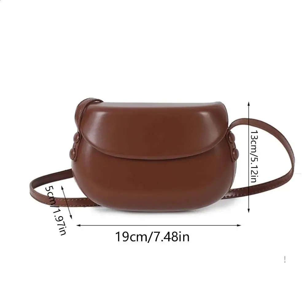 Candy Color Saddle Bag: Premium PU Leather Shoulder Bag, Shop Now