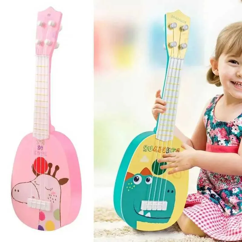 Kids' Musical Instrument Toy: Four-String Guitar Piano for Early ...