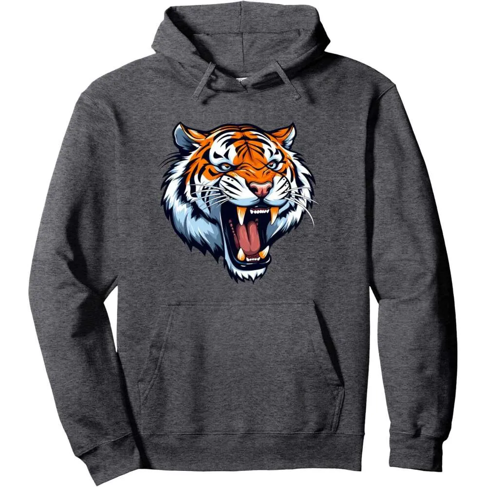 I Love Tigers Pullover Hoodie For Men And Women Long Sleeve