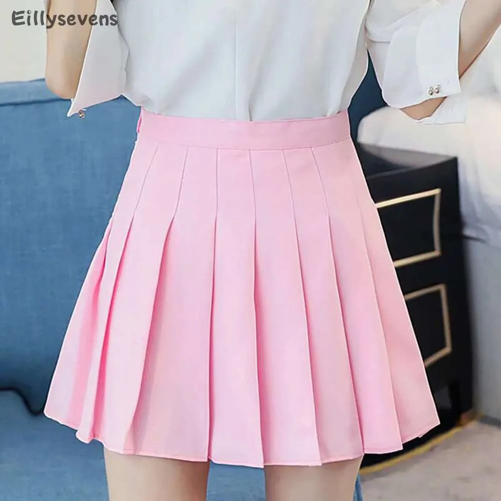 【Three Times】24SS Blush skirt Womens Tennis Skirts 2024 | Casual Pleated Skirts For Women