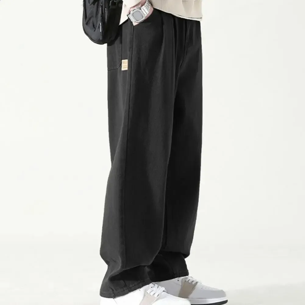 パンツ VINTAGE BLACK WIDE PANTS Black Wide Leg Jeans for Women Straight Pants Vintage Casual