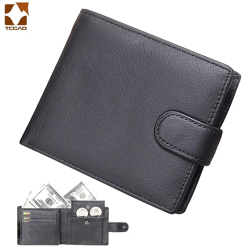 Genuine Leather Men's Short phantom wallet with Hasp Genuine Leather Men's Short phantom wallet with Hasp