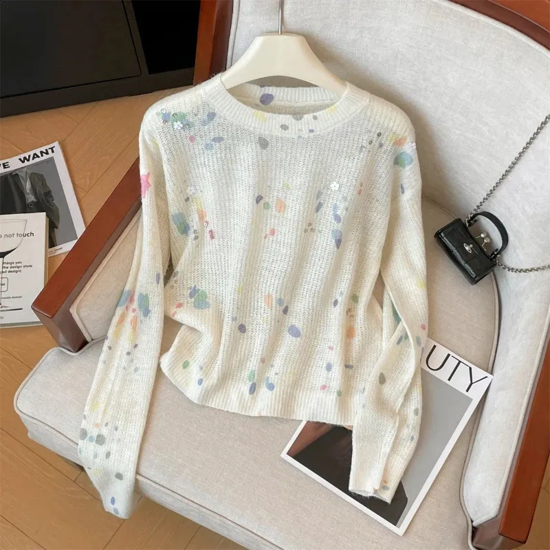 PULL,Pull à col roulé à manches longues pour femme, tricoté