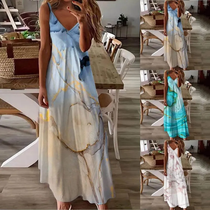 DHgate.com:Bohemian Summer Maxi Dress: Breezy Printed Long Sundress for  Women, Beach-Ready Style:Apparel