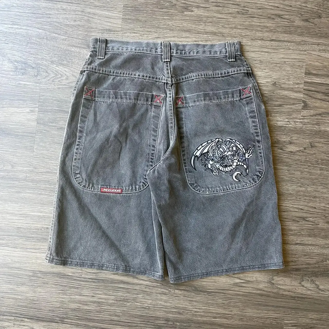 Streetwear JNCO Shorts Y2K Pants Punk Rock Hip Hop Graphic