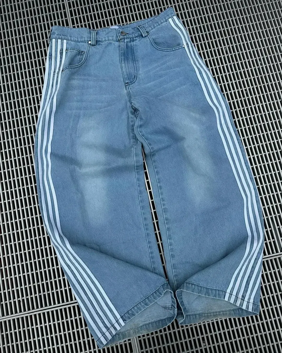 パンツ 2000's archive Stripe straight denim y2k 2000's archive Stripe straight denim y2k - メルカリ