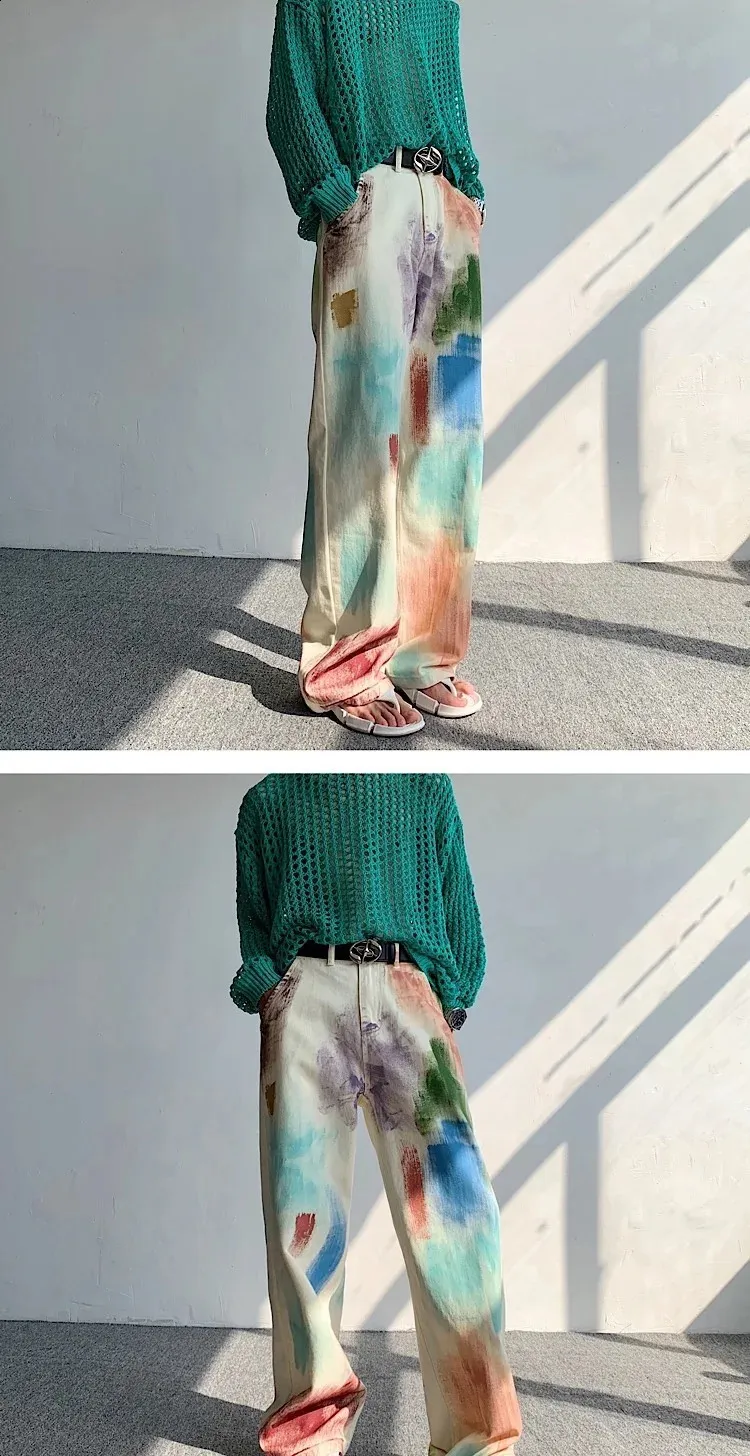 オーラリー ハードツイストデニム HAND PAINTED PANTS 25 オーラリー ハードツイストデニム HAND PAINTED PANTS 25